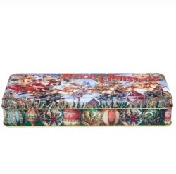 VIN2092 Long slim Vintage Christmas Tin